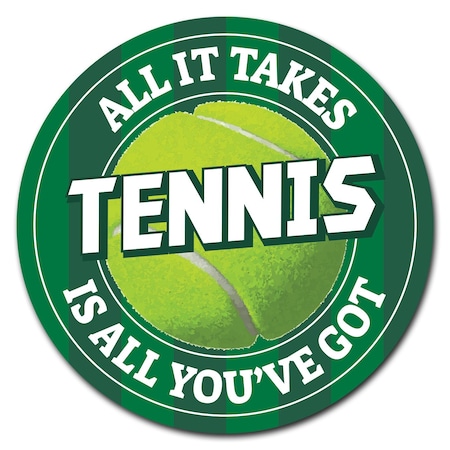 Tennis Circle Corrugated Plastic Sign